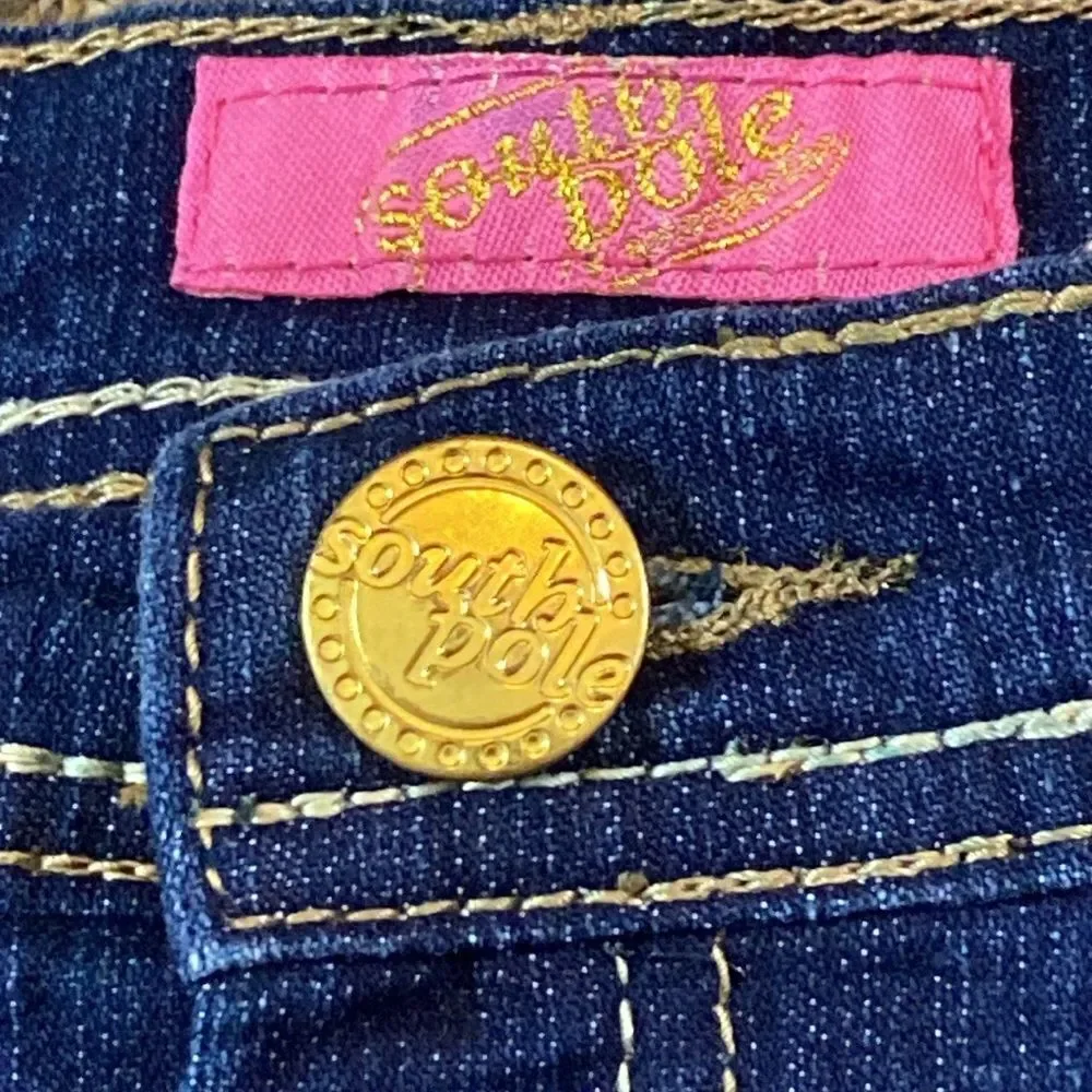Vintage South Pole  Denim Kids Skirt And Short Size 10 New No Tag